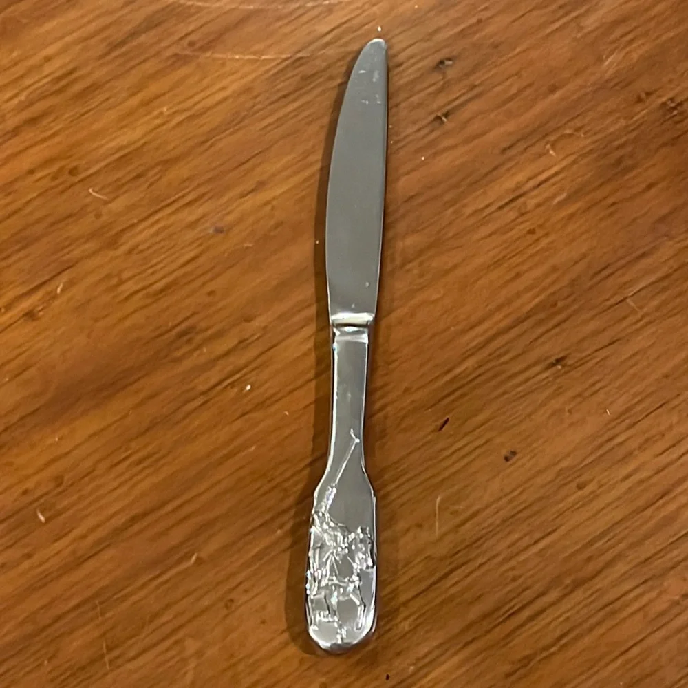 Polo Ralph Lauren Modern Hollow Dinner Table Flatware Knife 1999 discontinued